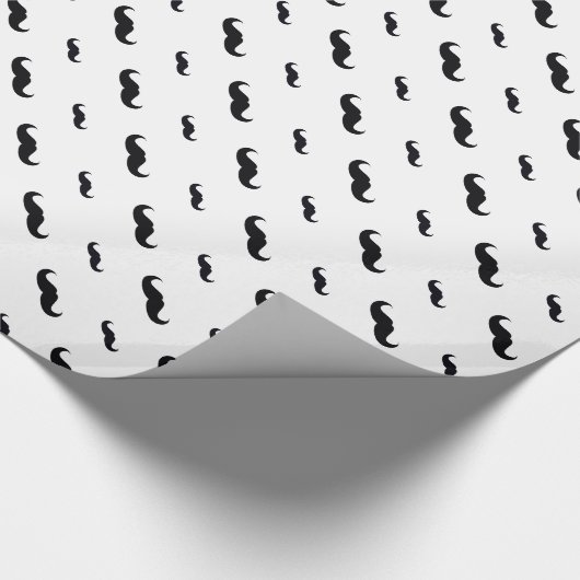 Mustache Wrapping Paper Cadeaupapier (Hoek)