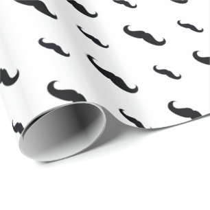 Mustache Wrapping Paper Cadeaupapier