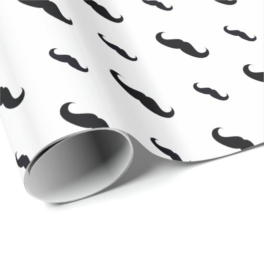 Mustache Wrapping Paper Cadeaupapier (Rol Hoek)