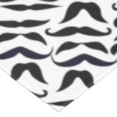 Mustache zwart en wit om het even welke achtergron tafelkleed (Gekanteld)