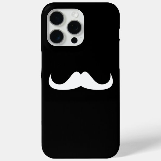Mustache zwart-wit aanpassen Case-Mate iPhone case (Achterkant)