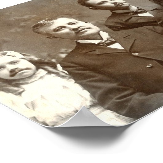 Mustached Ancestors Poster (Hoek)