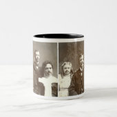 Mustached Ancestors Tweekleurige Koffiemok (Center)