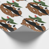 Mustached Pretzel Cadeaupapier (Hoek)