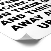 Mustached Woman Funny Poster (Hoek)