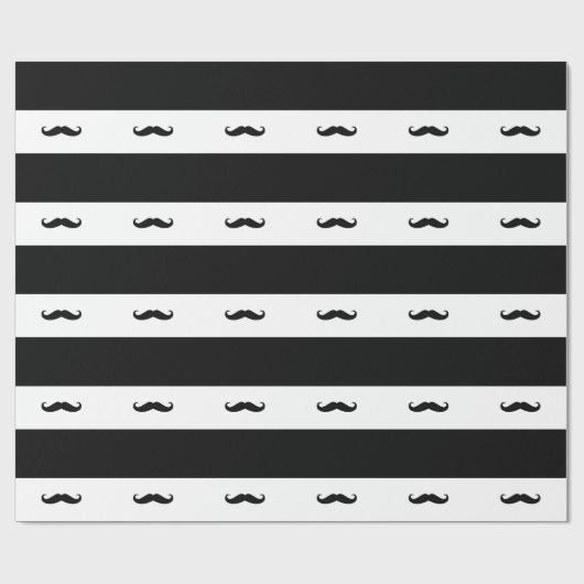 Mustaches Cadeaupapier (Vlak)