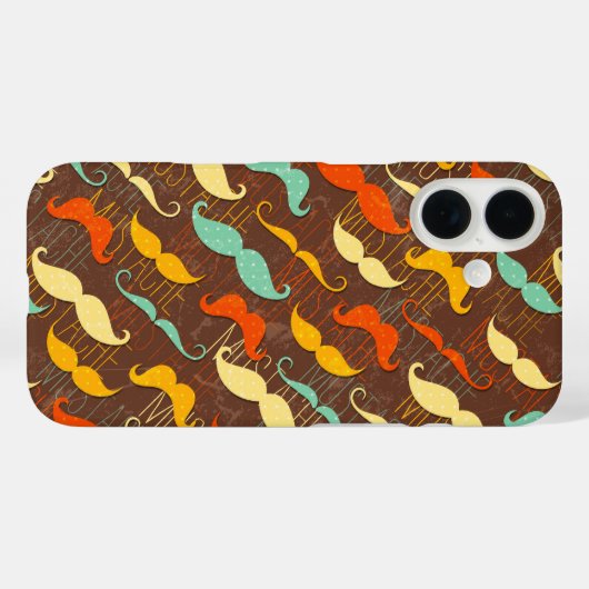 Mustaches Case-Mate iPhone Case (Achterkant (horizontaal))