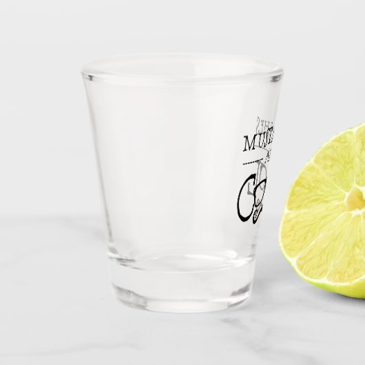Mustaches Cool Glasses Shot Glas (Links)