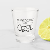 Mustaches Cool Glasses Shot Glas (Voorkant)