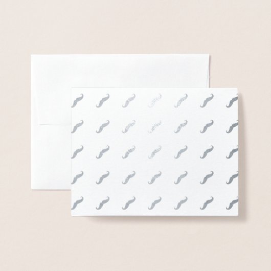Mustaches Folie Kaarten (Met envelop)
