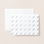 Mustaches Folie Kaarten (Voorkant met envelop)