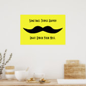Mustaches gebeuren poster (Keuken)