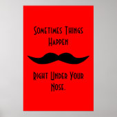 Mustaches gebeuren poster (Voorkant)
