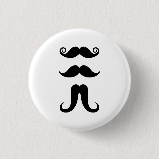 Mustaches Pictogram Button (Voorkant)