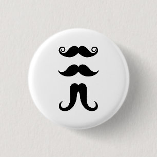 Mustaches Pictogram Button