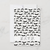 Mustaches R.S.V.P. RSVP Kaartje (Voorkant)