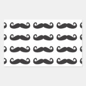 Mustaches Rechthoekige Sticker (Voorkant)