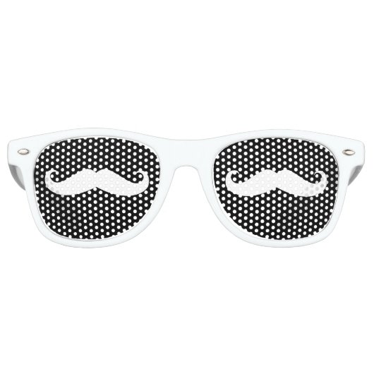 Mustaches Retro Zonnebril (Voorkant)