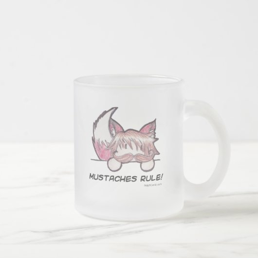 Mustaches Rule Bevrieste Mok (Rechts)