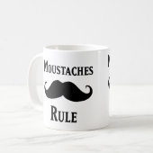 Mustaches Rule Koffiemok (Voorkant links)
