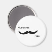 Mustaches Rule Magneet (Voorkant / Achterkant)