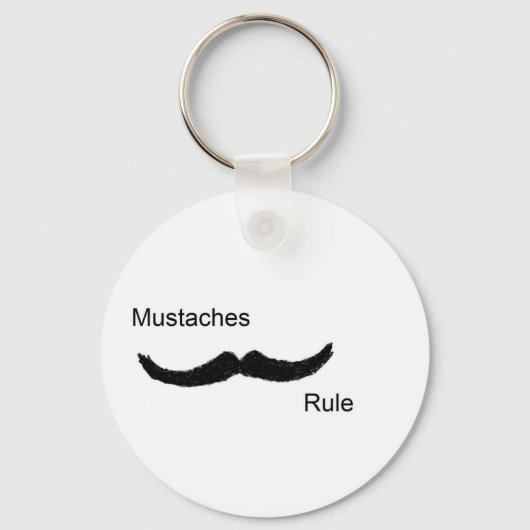 Mustaches Rule Sleutelhanger (Voorkant)
