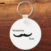 Mustaches Rule Sleutelhanger (Voorkant)