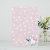 Mustachio Unicornio Briefpapier (Staand voorkant)