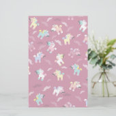 Mustachio Unicornio Briefpapier (Staand voorkant)