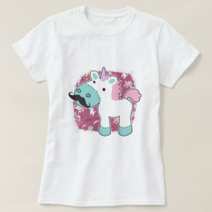 Mustachio Unicornio! T-shirt