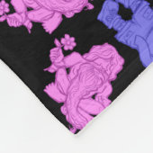 Mustachioed Men All-Over Print Fleece Deken (Hoek)