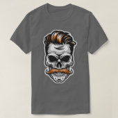 Mustachskop T-shirt (Design voorkant)