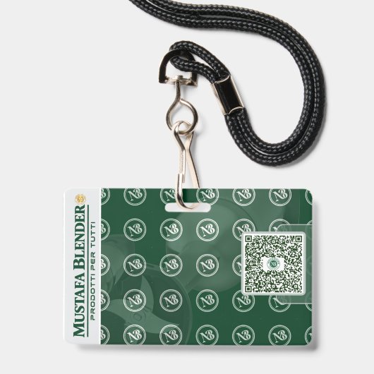 mustafa Badge (Voorzijde met lanyard)