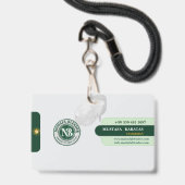 mustafa Badge (Achterkant met lanyard)