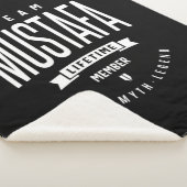 Mustafa Gepersonaliseerde naam Birthday Gift Sherpa Deken (3/4)