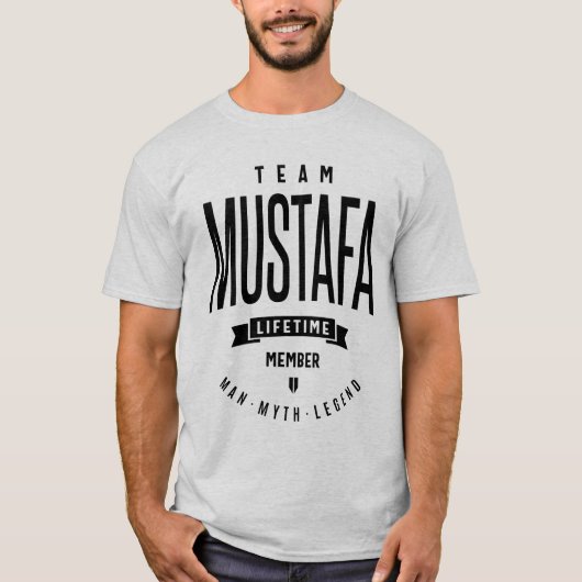Mustafa Gepersonaliseerde naam Birthday Gift T-shirt (Voorkant)