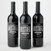 Mustafa Gepersonaliseerde naam Birthday Gift Wijn Etiket (Flessen)