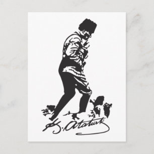 Mustafa Kemal Ataturk Briefkaart