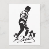 Mustafa Kemal Ataturk Briefkaart (Voorkant)