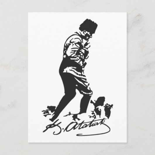 Mustafa Kemal Ataturk Briefkaart (Voorkant)