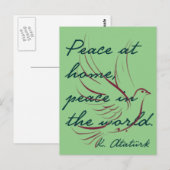 Mustafa Kemal Ataturk Briefkaart (Voorkant / Achterkant)