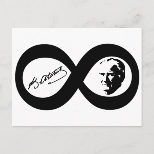 Mustafa Kemal Ataturk Briefkaart (Voorkant)