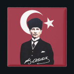 Mustafa Kemal Atatürk Magneet<br><div class="desc">Mustafa Kemal Ataturk</div>