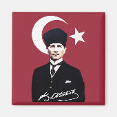 Mustafa Kemal Atatürk Magneet (Voorkant)