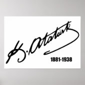 Mustafa Kemal Ataturk Poster (Voorkant)