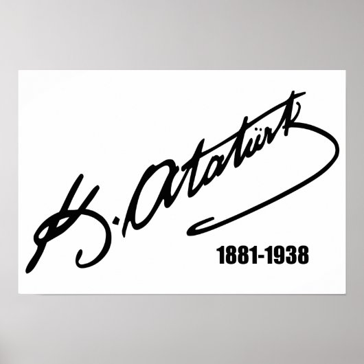 Mustafa Kemal Ataturk Poster (Voorkant)