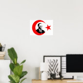 Mustafa Kemal Ataturk Poster (Thuiskantoor)
