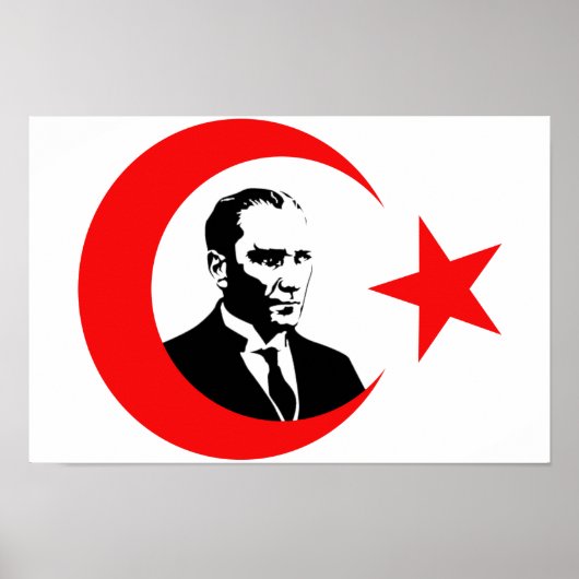 Mustafa Kemal Ataturk Poster (Voorkant)