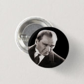 Mustafa Kemal Ataturk Ronde Button 3,2 Cm (Voorkant /achterkant)