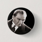Mustafa Kemal Ataturk Ronde Button 3,2 Cm (Voorkant)
